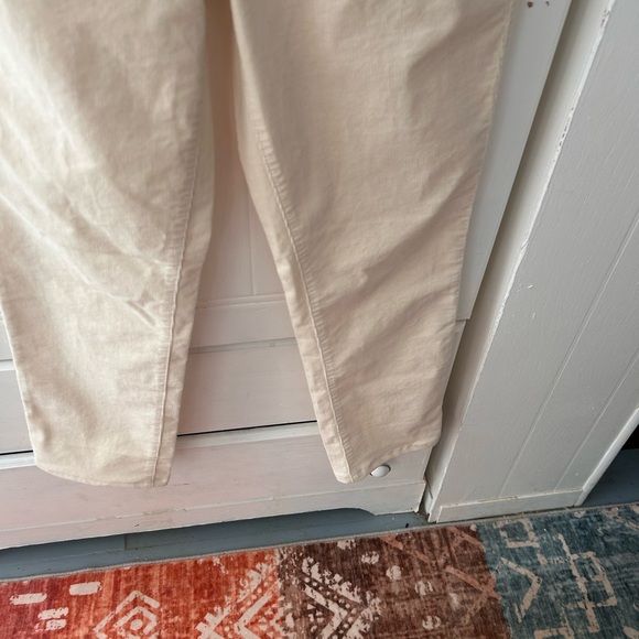Talbots Cream Women's Pants and/or Jeans CORDUROY with Straight Legs and 5 Pkts - Picture 7 of 13